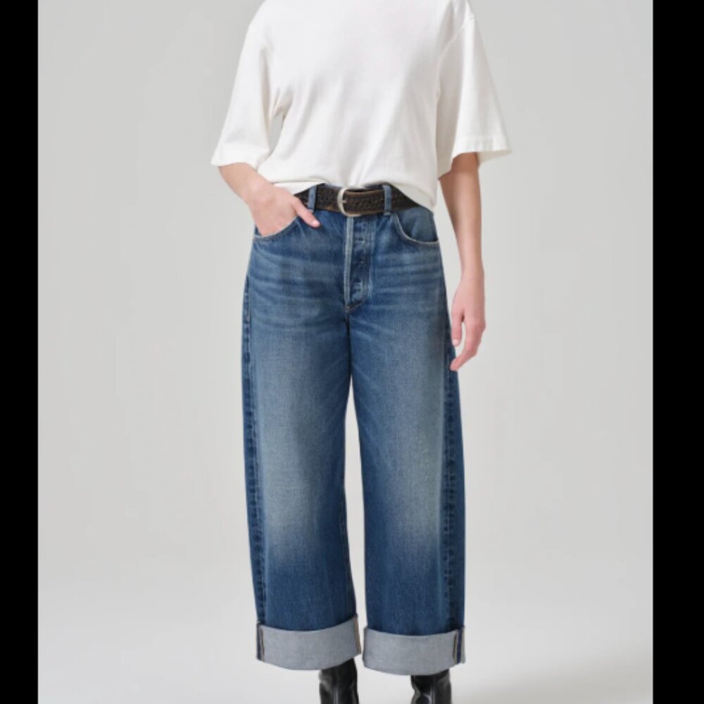 Ayla Baggy Cuffed Crop in Brielle - Size 28 - Lightly Worn!
